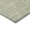 Homeroots 5' X 8' Artichoke Green And Ivory Abstract Washable Indoor Outdoor Area Rug 594894 - alternate 8