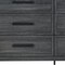 Homeroots 59" Dark Gray Wood Six Drawer Double Dresser 564672 - alternate 6