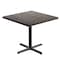Flash Furniture Bennett 36 in Square Solid Wood Indoor Tabletop in Dark Brown with 30 in x 30 in Dining Height GSF-SQ36-DKBRN-T3030-GG - alternate 1