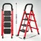 Wrightmaster 3.2 ft. Steel Step Ladder, 9 ft. Reach 500 lbs. Capacity with Non-Marring Feet ZoroY-RED8 - alternate 6