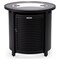 Leisuremod Walbrooke Black Patio Round Tank Holder with Slats Design, Black WHS24BL - alternate 5