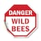 Signmission Danger Wild Bees, 18 Inch X 18 Inch, Vinyl Decal OC-D-18-22 - alternate 1