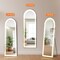 Simple Deluxe 63'x20' Arched Full Length Mirror with LED Lights, Body Floor Mirror with Dimming and 3 Color Light 3A88MIROGZ2063NWHT - alternate 6