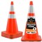 Xpose Safety 28 Inch Orange Traffic Cones with 6in and 4in Collars, DOT Approved, 4PK AOTC28-64-4-X-S - alternate 1