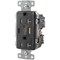 Hubbell 20A USB Charger Duplex Receptacle (Type A/C), Black USB20AC5BK - alternate 1
