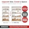 Homedant 5-Tier Boltless Heavy Duty Metal Shelving Unit, 47.7"W x 24.1"D x 71.3"H, White 805905 - alternate 8