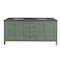 James Martin Vanities Chicago 72 in. Double Vanity, Smokey Celadon, w/ 3 CM Charcoal Soapstone Silestone Top 503-V72-SC-3CSP - alternate 6