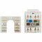 Eaton Tripp Lite Series Cat6a Keystone Jack - 4PPoE Compliant, 110/Krone, 568A/B, RJ45 Ethernet,  N238-001-WH-6A - alternate 5