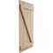 Ekena Millwork Rustic Four Board Spaced Board-n-Batten Sandblasted Faux Wood Shutters w/Z-Board, 23 1/2W x 76H, PR SHUBSZ23X76SDPR - alternate 15