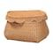 Bali & Pari Ayleen Natural Rattan Basket with Scalloped Lid - Handwoven Wicker Storage Box, Home Decor, Small 267-14595-ZORO - alternate 7