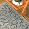Jonathan Y Rozetta Boho Medallion Textured Weave Gray/Teal 5 ft Round Indoor/Outdoor Area Rug SMB102C-5R - alternate 7