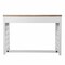 Homeroots 43" Natural And White Writing Desk With Three Drawers 402056 - alternate 7