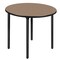 Regency Round Kee Medium Breakroom Table, 36 in W, 36 in L, Noble Oak TBF36RNDNOBK - alternate 1