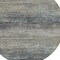 Homeroots 8' Granite Gray Round Striped Washable Indoor Outdoor Area Rug 608475 - alternate 7