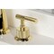 Kingston Brass Widespread Bathroom Faucet with Knurled Handle and Brass Pop-Up, Polished Brass KS2962KNL - alternate 6