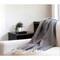 Homeroots Dark Grey and White Dreamy Soft Herringbone Throw Blanket 474023 - alternate 4