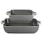 Gibson Home Rockaway 2 Piece Stoneware Nesting Bakeware Set in Grey 130946.02 - alternate 5