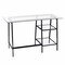 Homeroots 46" Clear and Black Glass Writing Desk 402043 - alternate 5