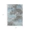 Homeroots 9' X 12' Taupe And Sky Blue Abstract Washable Indoor Outdoor Area Rug 630667 - alternate 6
