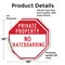 Signmission Private Property No Skateboarding, 10 inch X 10 inch, Vinyl Decal, 2PK OC-D-2PACK-10-155 - alternate 4