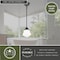 Vaxcel Huntley Bronze Farmhouse Schoolhouse Mini Pendant Ceiling Light White Glass P0241 - alternate 8