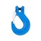 Mytee Products 4Pk Heavy Duty Grade 100 3/8in Clevis Sling Hook with Latch - 8,800 LBS WLL, Blue, 4PK SH38-G100x4 - alternate 5