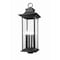 Z-Lite Tiberius 6 Light Outdoor Post Mount Fixture, Black/Clear Seedy, 12 In W x 34 In H 5017PHXLS-BK - alternate 1