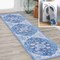 Jonathan Y Maris Ornate Medallion Machine-Washable Blue/Navy 2 ft. x 8 ft. Runner Rug WSH109B-28 - alternate 1