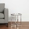 Homeroots 22" Silver Glass And Stainless Steel Round Mirrored End Table 528629 - alternate 7