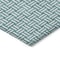 Homeroots 3' X 5' Teal Blue And Gray Geometric Washable Indoor Outdoor Area Rug 595601 - alternate 7