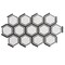 Apollo Tile Aureole 8.66 in. x 9.84 in. Matte White and Black Porcelain Hexagon Wall and Floor Tile (8.07 sq ft/case) - 18 Sheets APLENC88DAYA - alternate 11