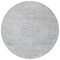 Homeroots 8' Beige And Blue Round Medallion Washable Indoor Outdoor Area Rug 615730 - alternate 4