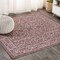 Jonathan Y Charleston Vintage Filigree Textured Weave Red/Beige 5 ft Square Indoor/Outdoor Area Rug SMB106B-5SQ - alternate 1