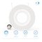 Infibrite 6 In. 5CCT Selectable 12W 1100LM Recessed Retrofit LED Sleek Downlight, Dimmable, Wet Rated IB-006-8-12W-WH - alternate 8