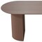 Homeroots 79" Brown Solid Wood Double Pedestal Base Oval Dining Table 720466 - alternate 2