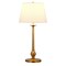 Homeroots 28" Brass Metal Buffet Lamp With White Empire Shade 524376 - alternate 6