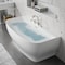 Anzzi Freestanding Tub, 64.9 in L, 30.7 in W, Brushed Nickel, Acrylic, Center FT-AZ112-473BN - alternate 4
