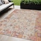 Homeroots 5' X 8' Pink And Ivory Patchwork Washable Indoor Outdoor Area Rug 631432 - alternate 1