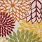 Homeroots 7' X 10' Red Ivory Yellow And Orange Floral Indoor Outdoor Area Rug 546692 - alternate 9