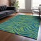 Homeroots 5' X 8' Green And Teal Blue Animal Print Washable Indoor Outdoor Area Rug 600673 - alternate 5