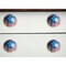 Homeroots Set of Twelve Blue And White Floral Ceramic Drawer Pull Knobs, 12PK 358133 - alternate 6