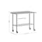Flash Furniture Rawcliffe SS 18Ga Work Table w/1.5in. Backsplash, Undershelf and 2 Locking Casters, 48 x 24 x 36 NH-WT-2448BSP-CAS-GG - alternate 9