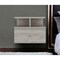 Homeroots 12" Light Gray Wood One Drawer Nightstand 529081 - alternate 10