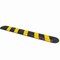 Traffic Kontrol Rubber Speed Bump 1PC, 6 Ft Long With End Caps, Yellow Black TKSB-6-YB-EC - alternate 1