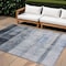 Homeroots 8' X 10' Gray Ombre Washable Indoor Outdoor Area Rug 563652 - alternate 1