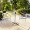 Flash Furniture Round Table Set, Aluminum, Plastic, Stainless Steel, Grey TLH-ALUM-24RD-017BCHR2-GG - alternate 8