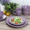 Elama Malibu Mica 16-Piece Stoneware Dinnerware Set in Purple ELM-MALIBU-MICA - alternate 5