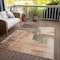 Homeroots 9' X 12' Terra Cotta Gray And Brown Abstract Washable Indoor Outdoor Area Rug 602991 - alternate 5