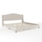 Martha Stewart Amelia King Upholstered Platform Bed w/Curved Headboard and Cushioned Siderails, Wood Slat, Beige TW-3WDB02-K-BG-MS - alternate 9