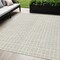 Homeroots 3' X 5' Ivory And Beige Geometric Washable Indoor Outdoor Area Rug 583300 - alternate 1